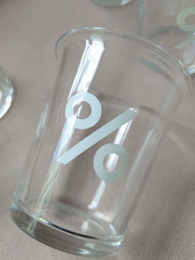 Transparent Coffee Cup – Iconic % - 350ml