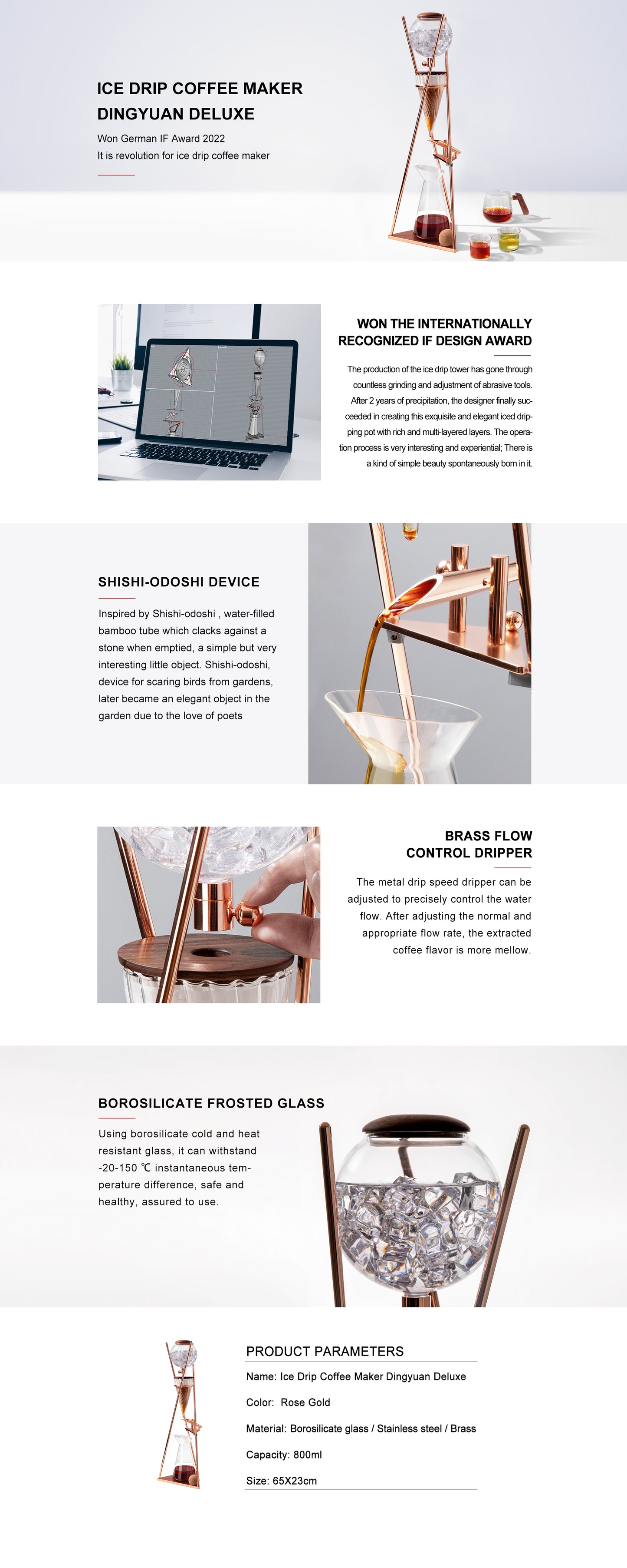Dingyuan Deluxe Ice Drip Coffee Maker