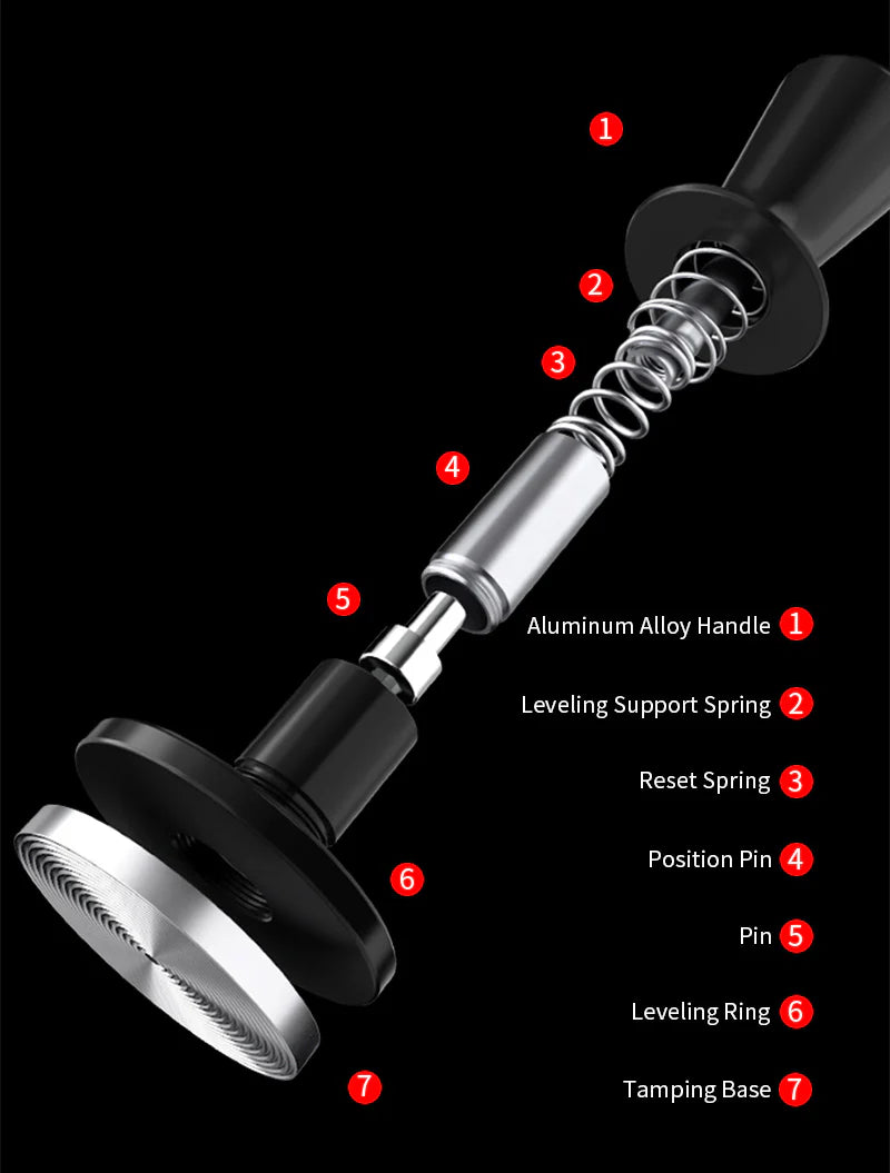 MHW-3BOMBER CD Tamper – Black (58mm)