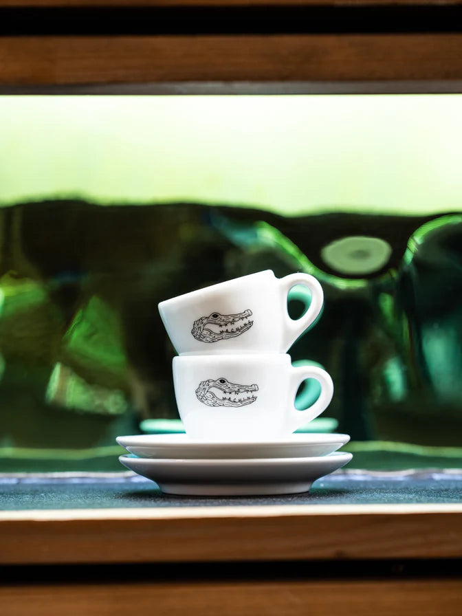 MVSM CROCODILE LOGO ESPRESSO CUP