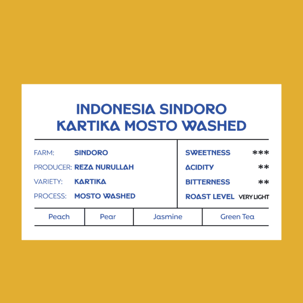 Indonesia Sindoro Katika Mosto Washed - 250g