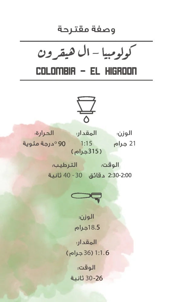كولومبيا - ال هيقرون | Colombia - El Higron 250g g