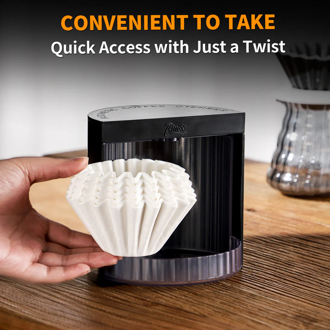 Bincoo Holder Filter Storage