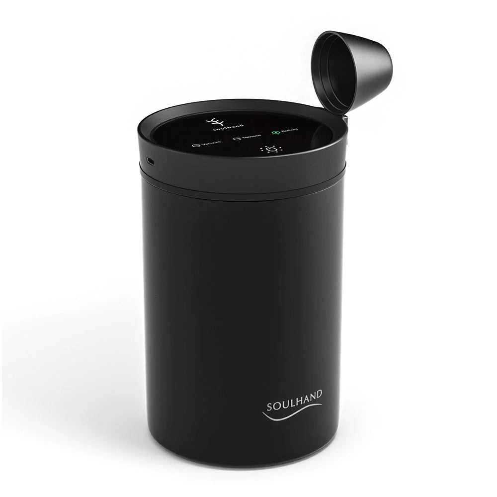 Soulhand Vacuum Coffee Canister - Stainless Steel Body