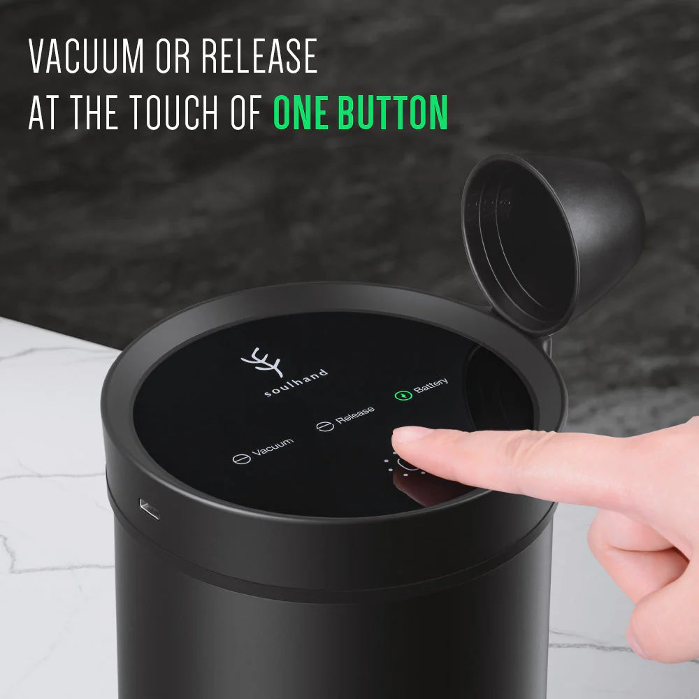 Soulhand Vacuum Coffee Canister - Stainless Steel Body