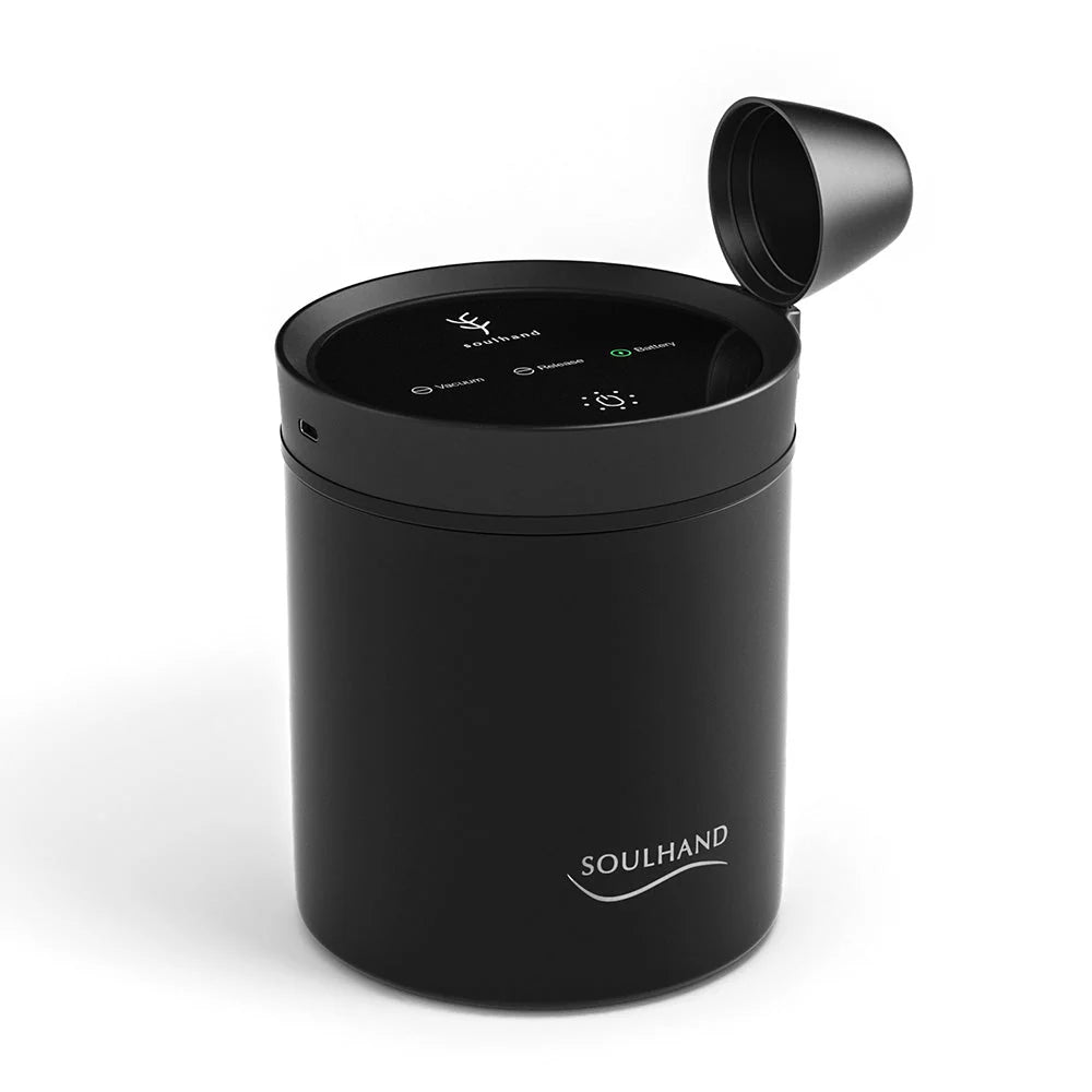 Soulhand Vacuum Coffee Canister - Stainless Steel Body