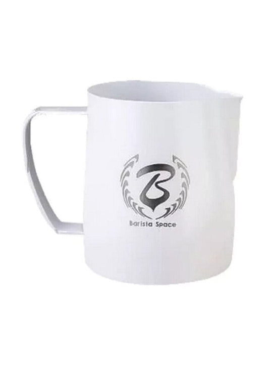 Barista space milk pitcher Teflon white