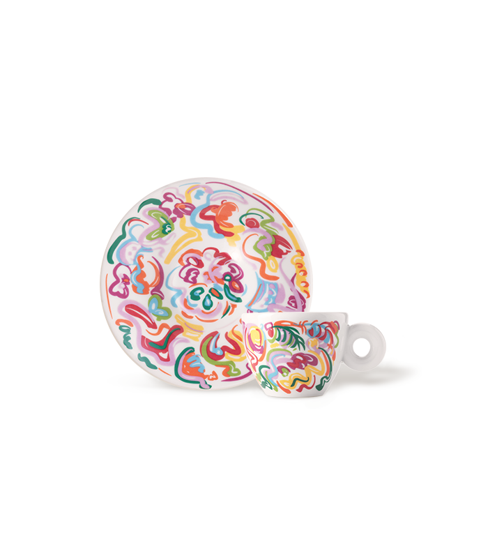 SET OF 4 ESPRESSO CUPS - SOL CALERO ART COLLECTION