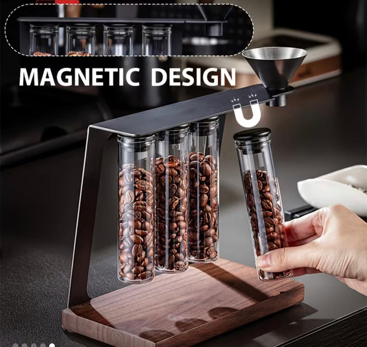 Magnetic Coffee Foil Storage