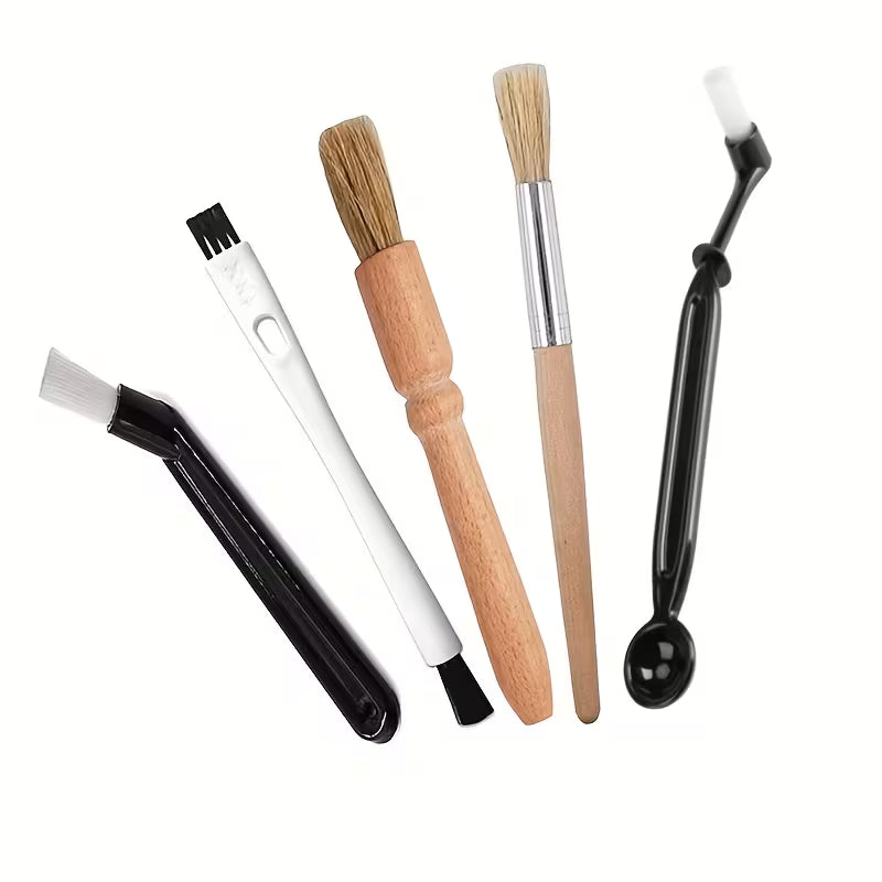 Coffee grinder cleaning brush kit