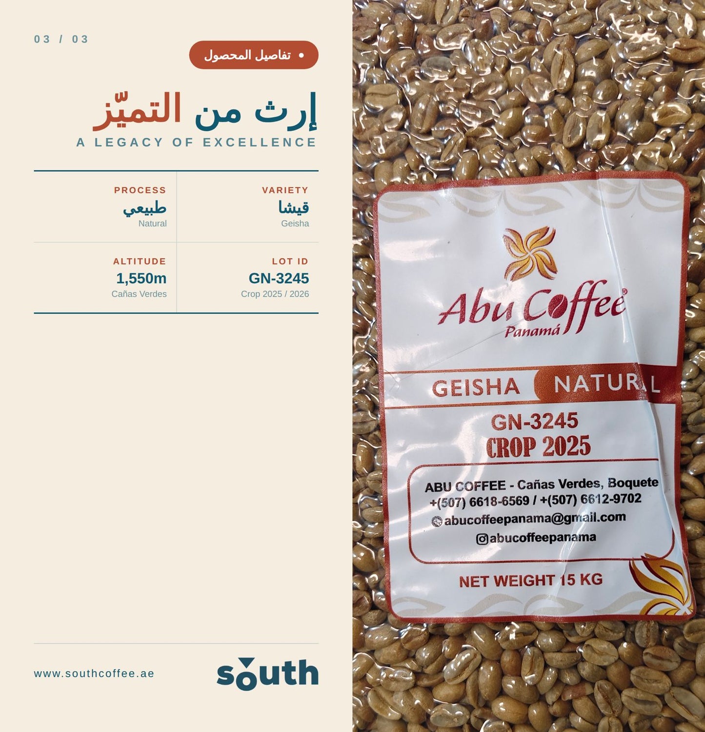 SouthGEISHA PANAMA (125G)