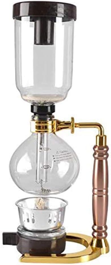 Syphon Coffee Maker Gold 3 Cups Gold