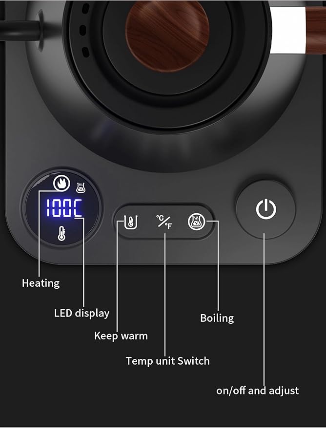 Fast-Boil Kettle for Pour Over Coffee, Tea & Hot Water