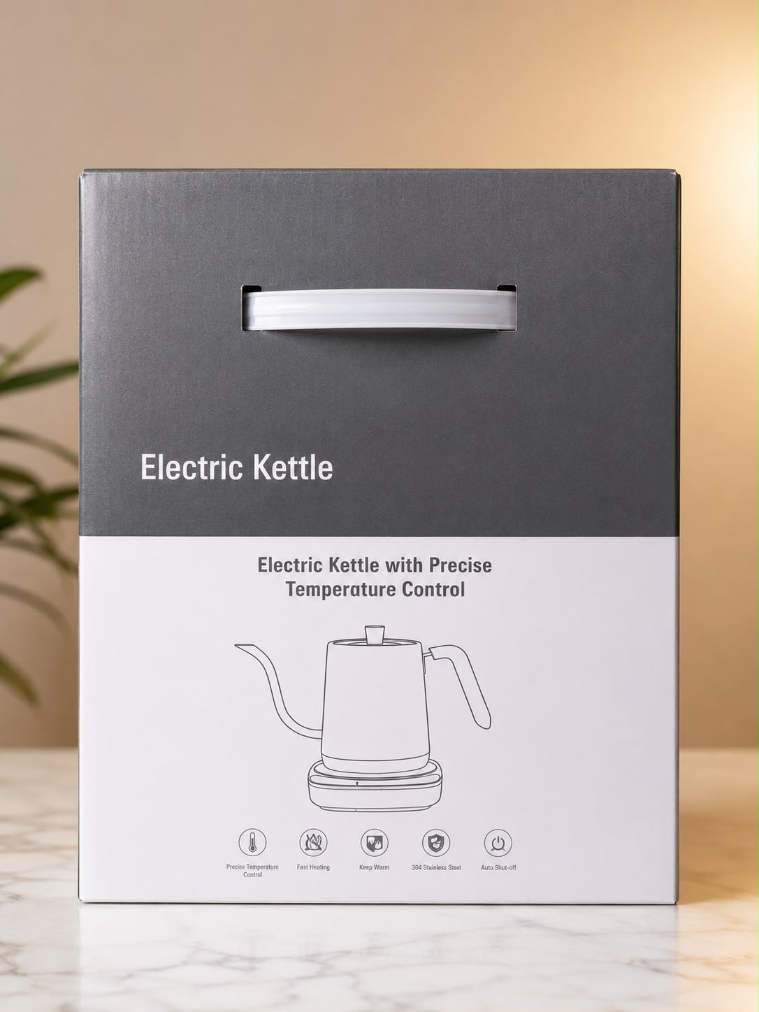 ELECTRIC KETTLE WHIT PRECISE TEMPERATURE (800ML)
