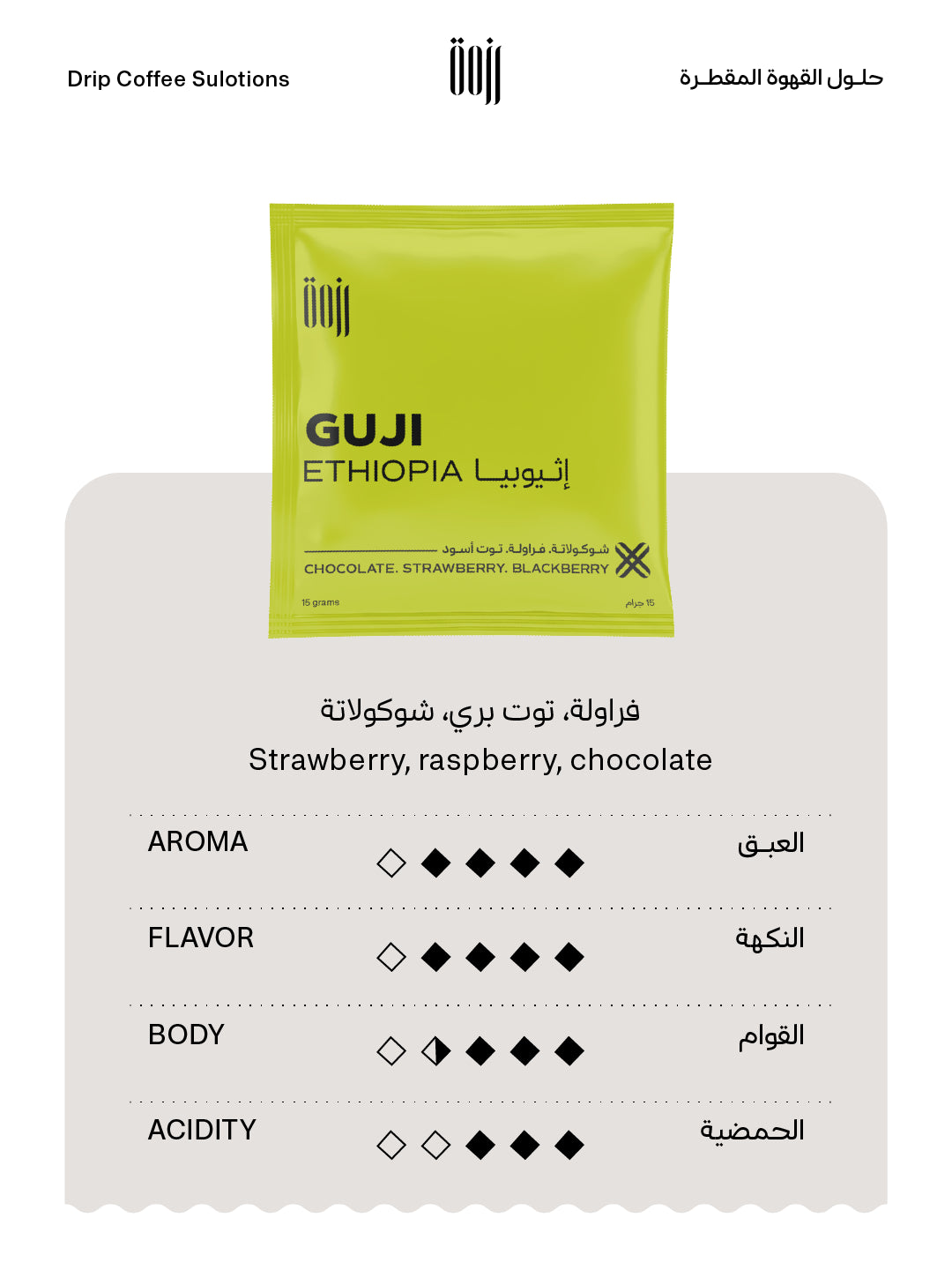 Drip Bags - Ruzma Guji  - (6 bag 1 box)