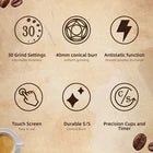 BioloMix Electric Burr Coffee Grinder