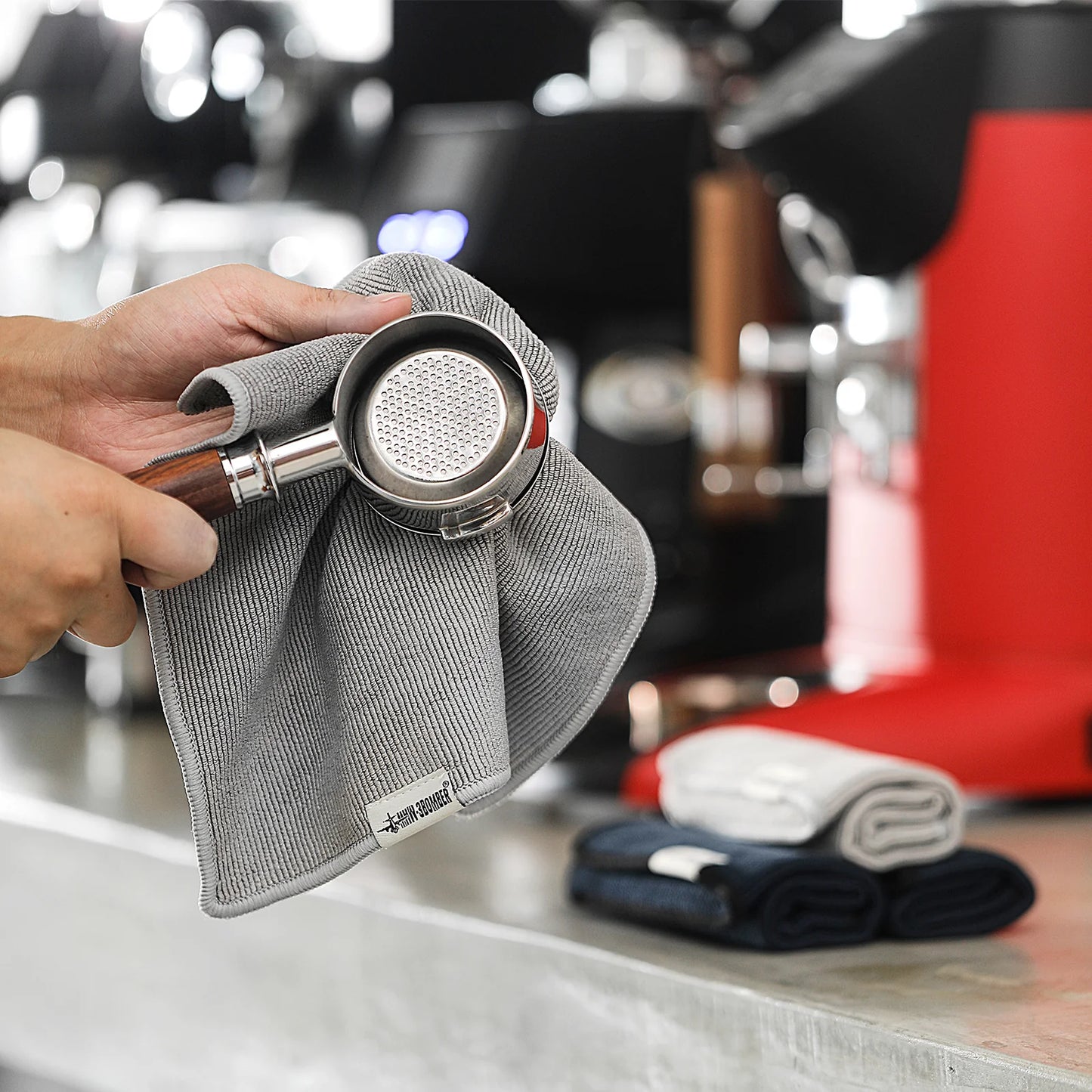 MHW-3BOMBER - Coffee Bar Square Towel - 28*28cm