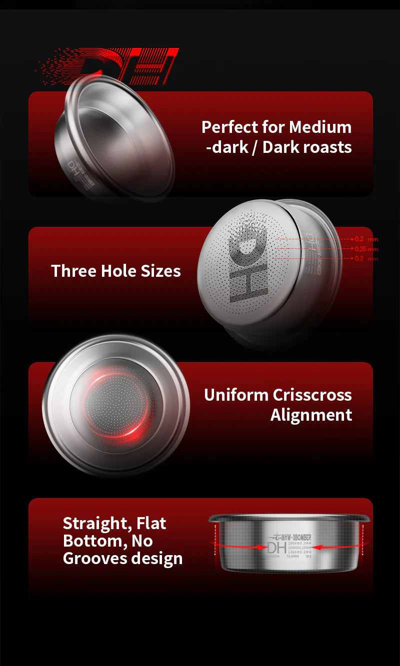 MHW-3BOMBER - DH Filter Basket - 58mm universal - 18g