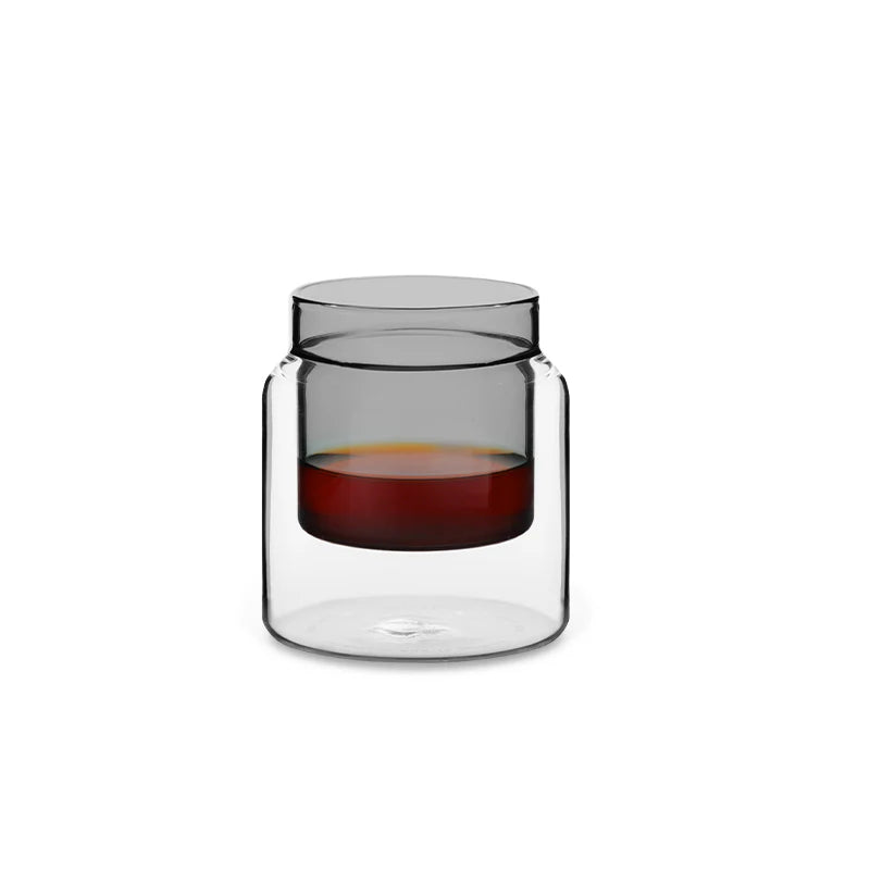 MHW-3BOMBER - Double Wall Series Glass Cup Black