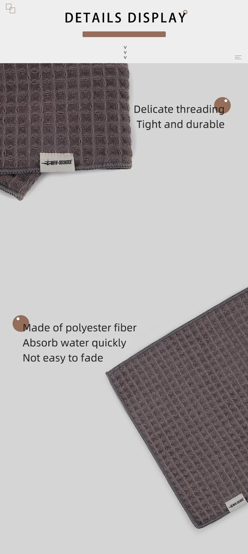 MHW-3BOMBER - Waffle Bar Towel