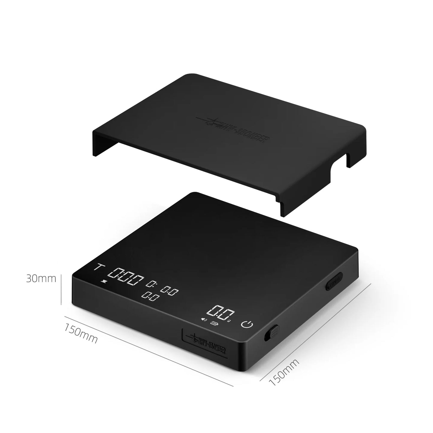 MHW-3BOMBER - Cube Coffee Scale 3.0 Pro Max- Black