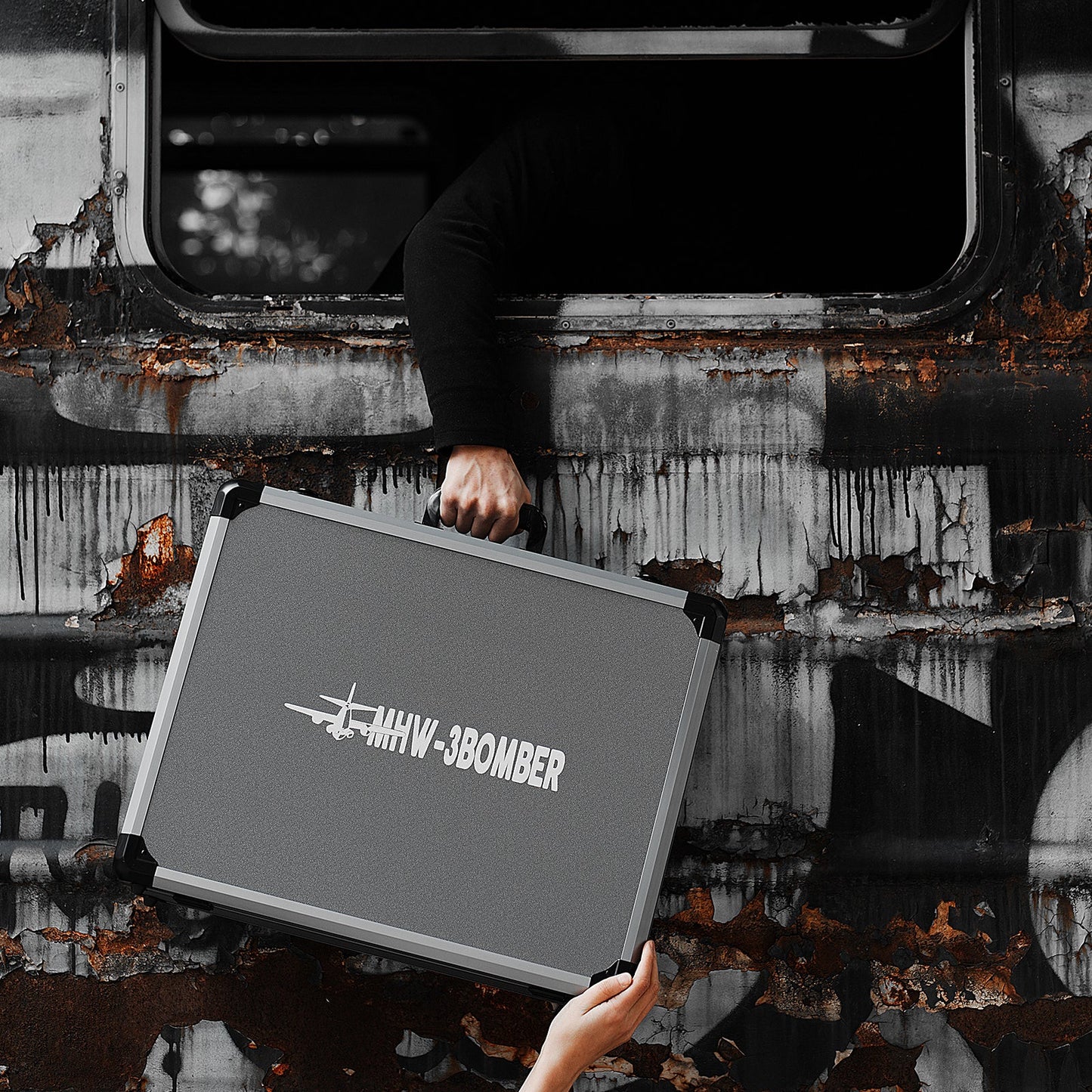 MHW-3BOMBER B-3 Tactical Suitcase Set - 12 pcs in one - Black