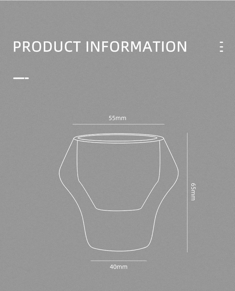 MHW-3BOMBER |  Double Wall Glass Nighten Cup - 60ml