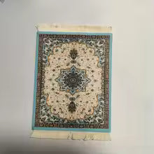 Persian woven flower carpet small coaste