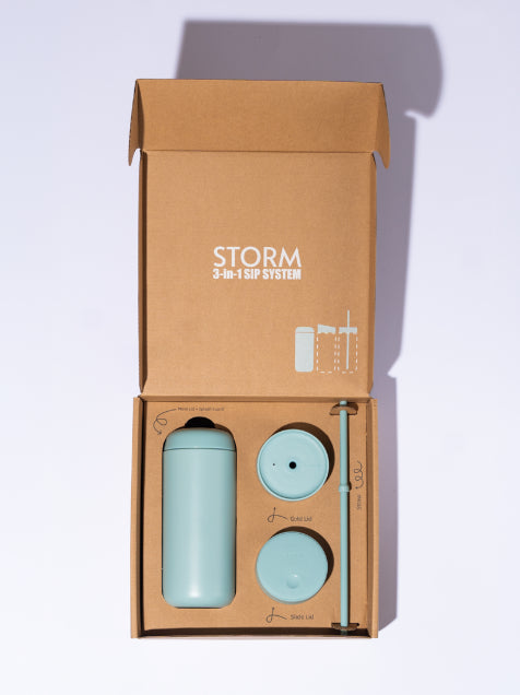 Fellow 3 in 1 Travel Mug with Slide Closure, Move & Cold Lids with Straw