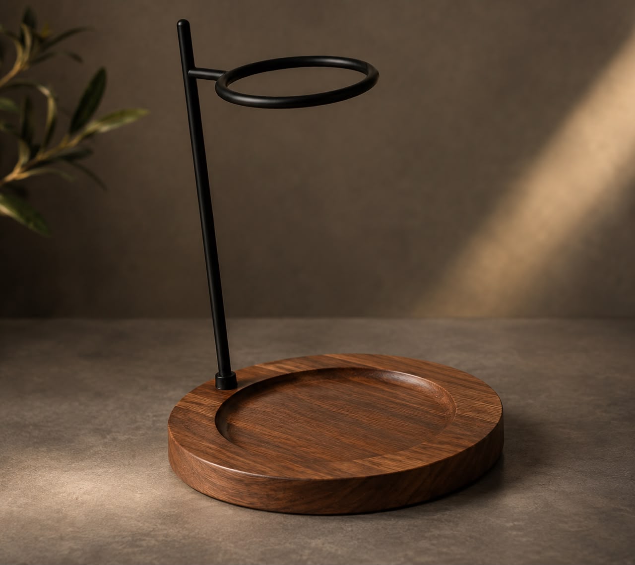 Wooden ROUND WOODEN Base STAND  V60
