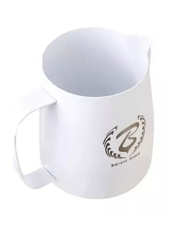 Barista space milk pitcher Teflon white